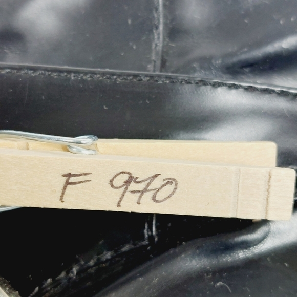 MARC BY MARC JACOBS BLACK GLOSSY LEATHER WOMEN RIDING BOOTS F970 - Picture 15 of 15